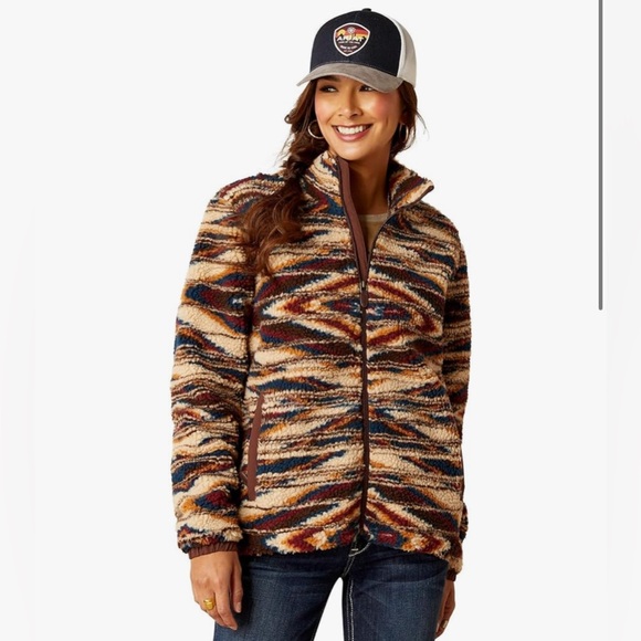 Ariat Jackets & Blazers - Ariat Women's Chimayo Fleece Jacket Sunset Saltillo JCF Size‎ XXL New